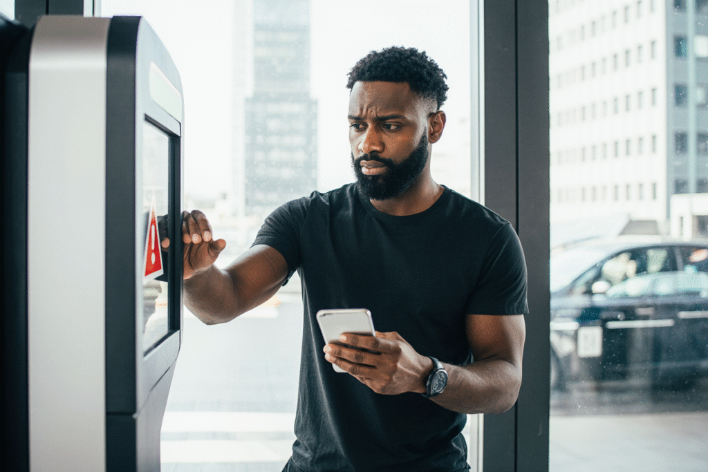 Homem negro com falha em reconhecimento facial e propício a segurança pública
